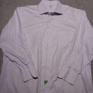 NEW Brooks Brothers XL 17 Purple Dress Shirt